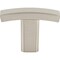 Elements 1-1/2" Overall Length Satin Nickel Square Thatcher Cabinet "T" Knob 859T-SN - alternate 5